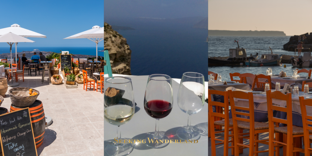Santorini island gastronomy Greece